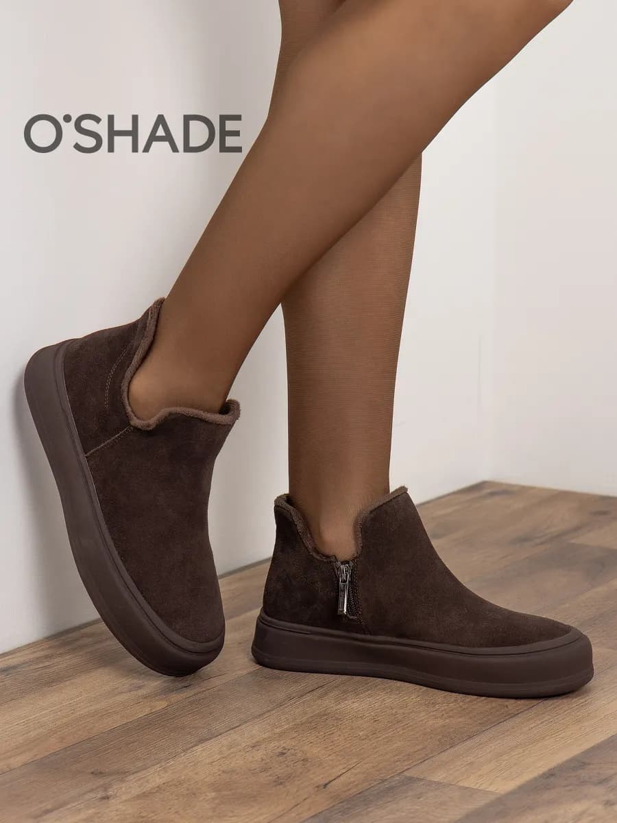 Ботинки женские демисезонные коричневые