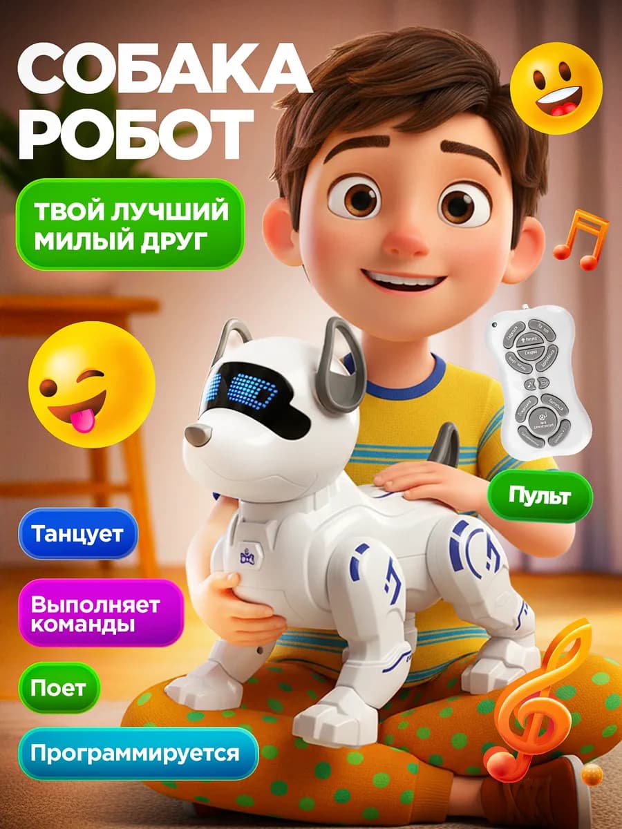 Интерактивная умная робот собака на радиоуправлении