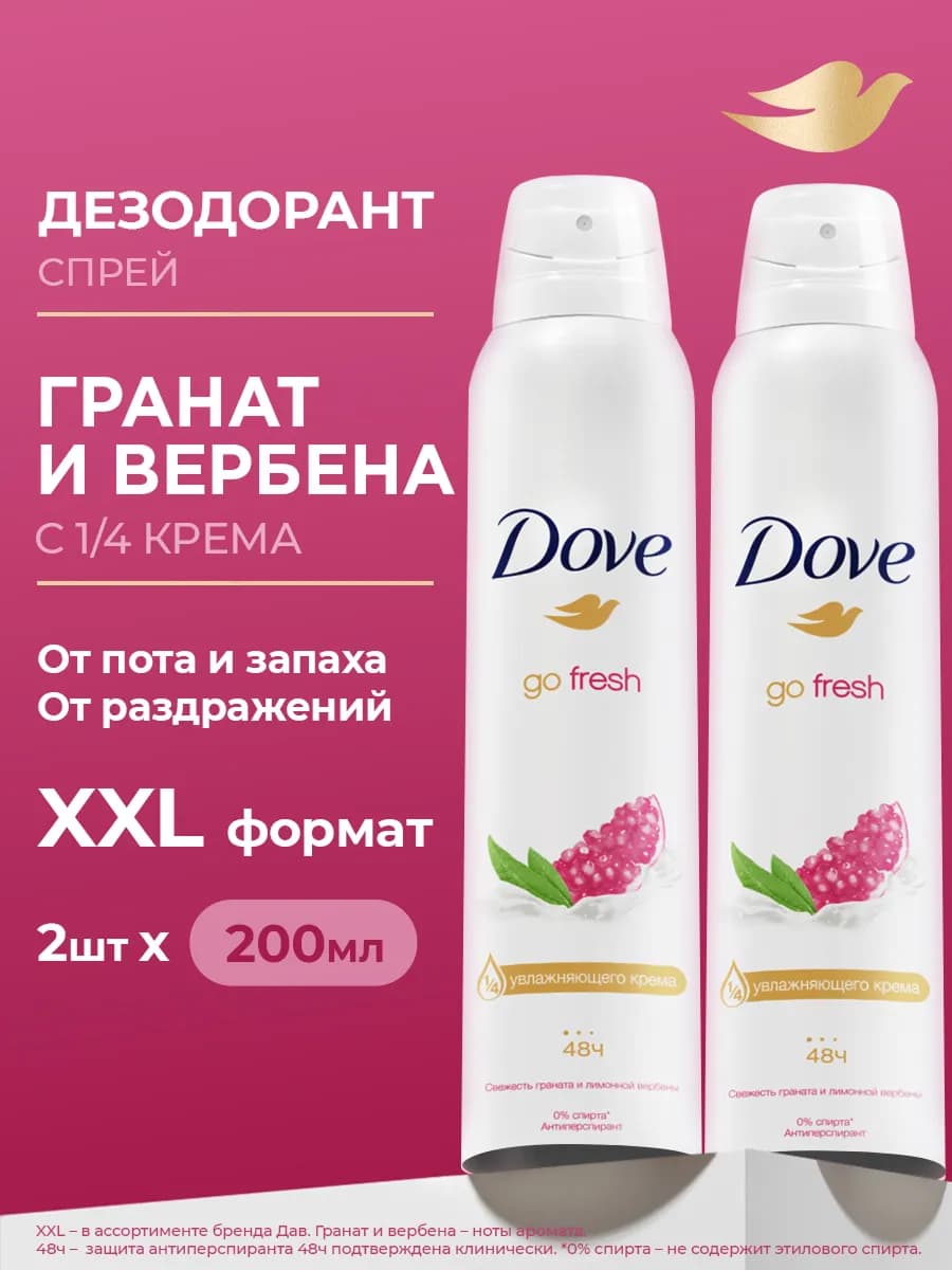Дезодорант антиперспирант женский спрей от пота и запаха 2шт