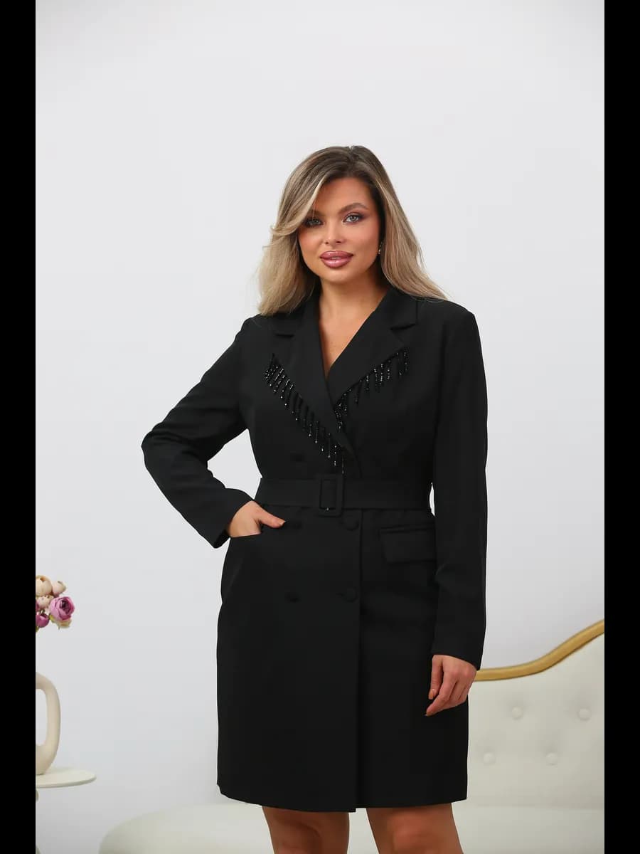 Платье пиджак вечернее больших размеров