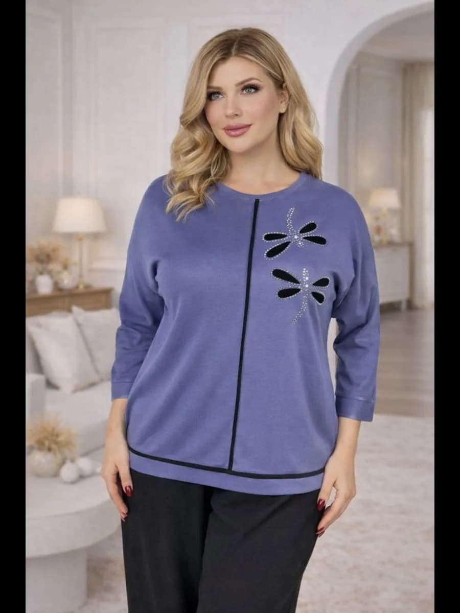 Блузка офисная праздничная больших размеров