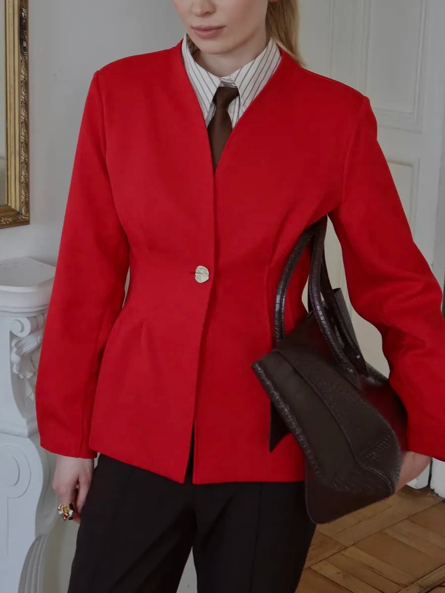 Пиджак приталенный классический