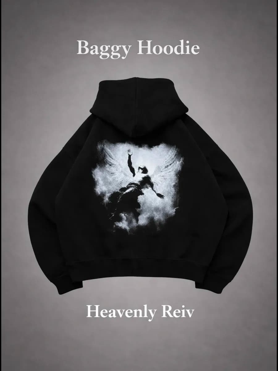 Худи y2k с принтом ангела