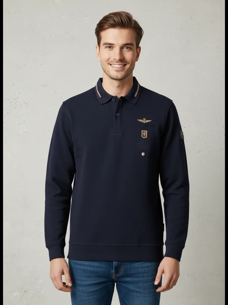 Джемпер тонкий кофта свитшот Aeronautica теплый