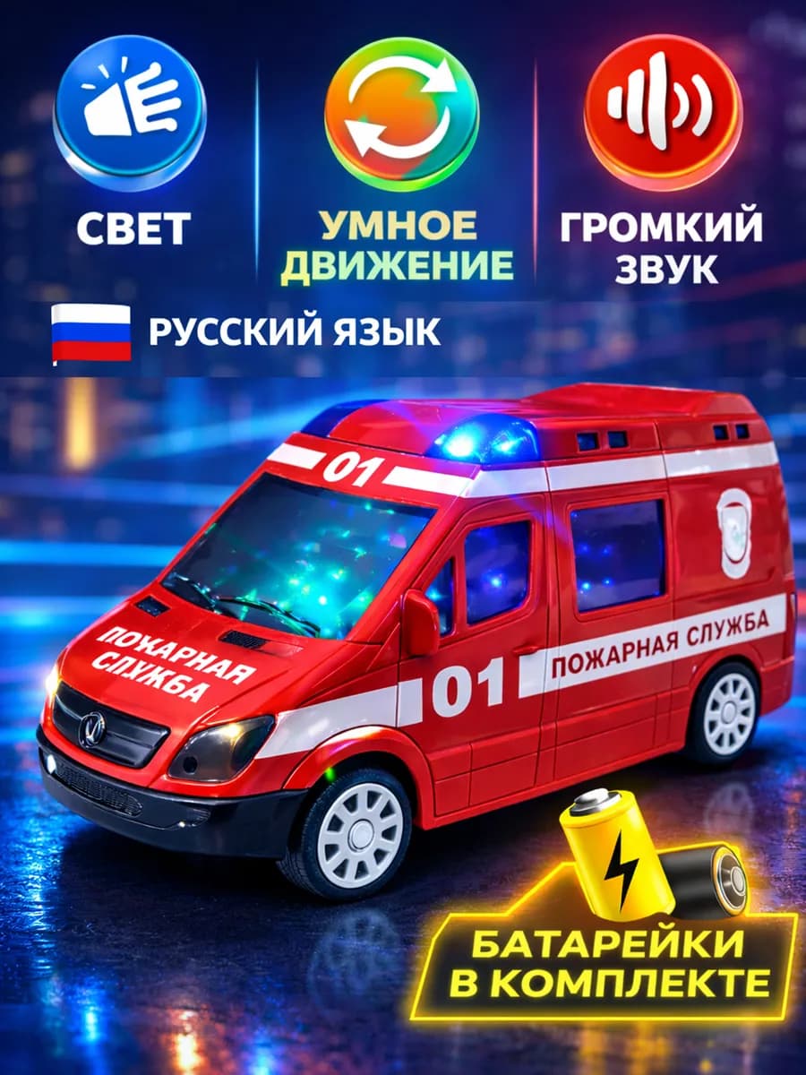 Пожарная машина игрушка интерактивная