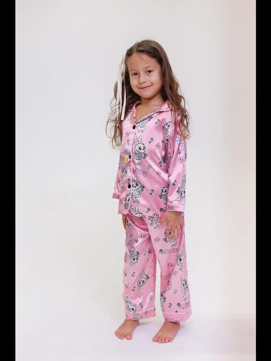 Пижама шелковая Лабубу
