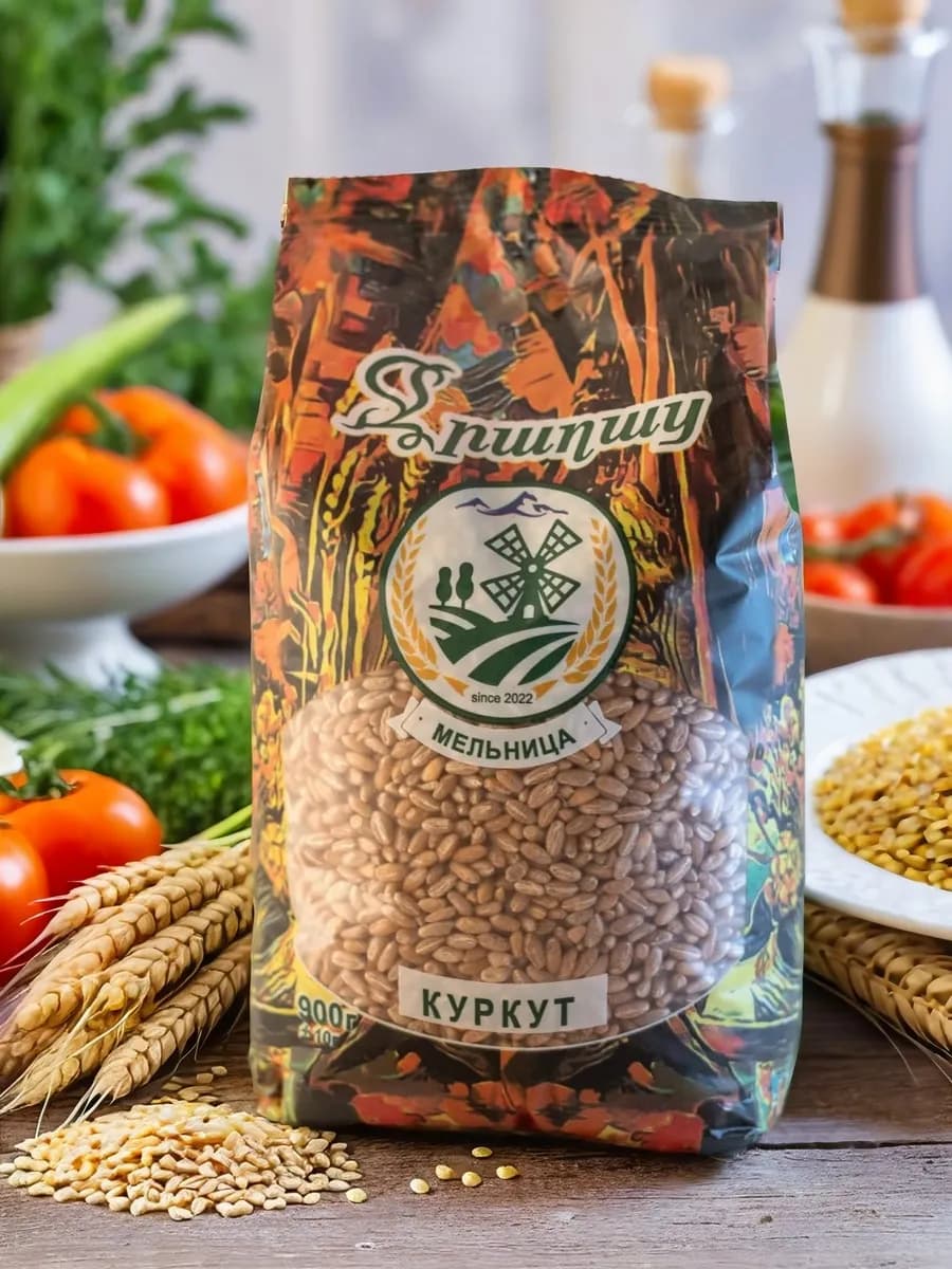 Куркут цельнозерновая пшеничная крупа 900 г - фото 1