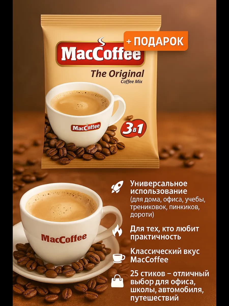 Кофе 3 в 1 Original 25 шт - фото 1