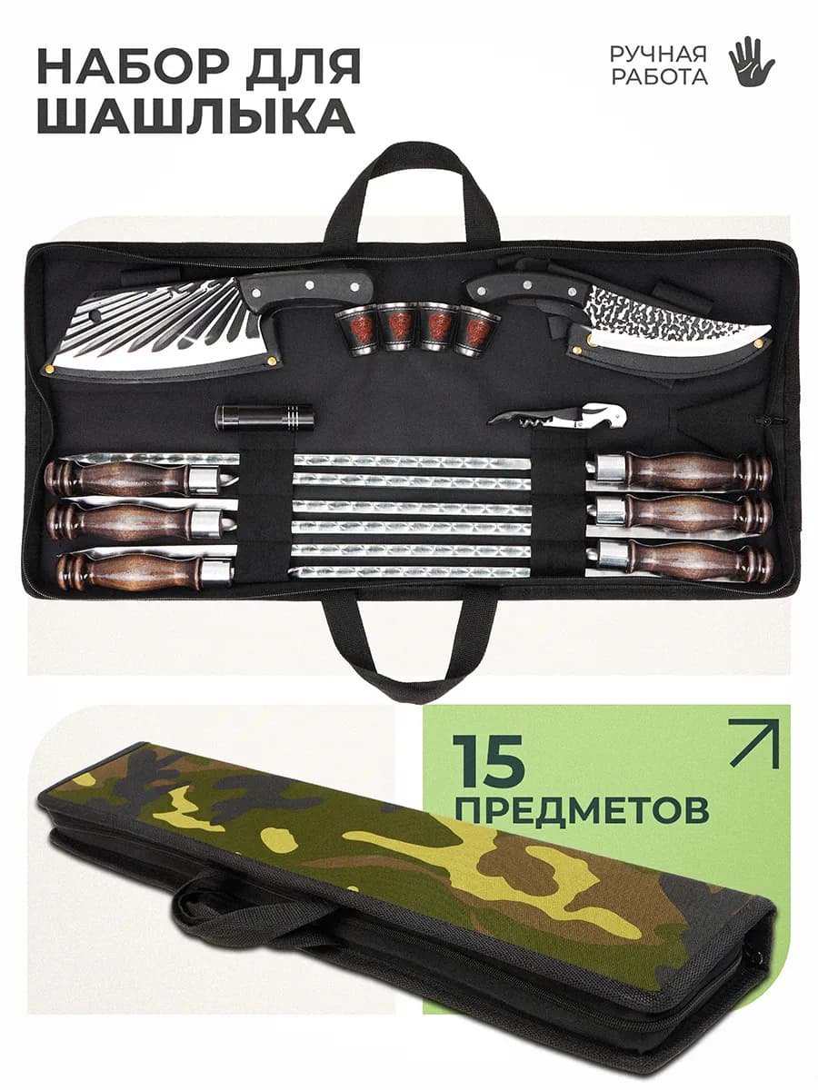 Подарок мужчине на новый год набор для шашлыка