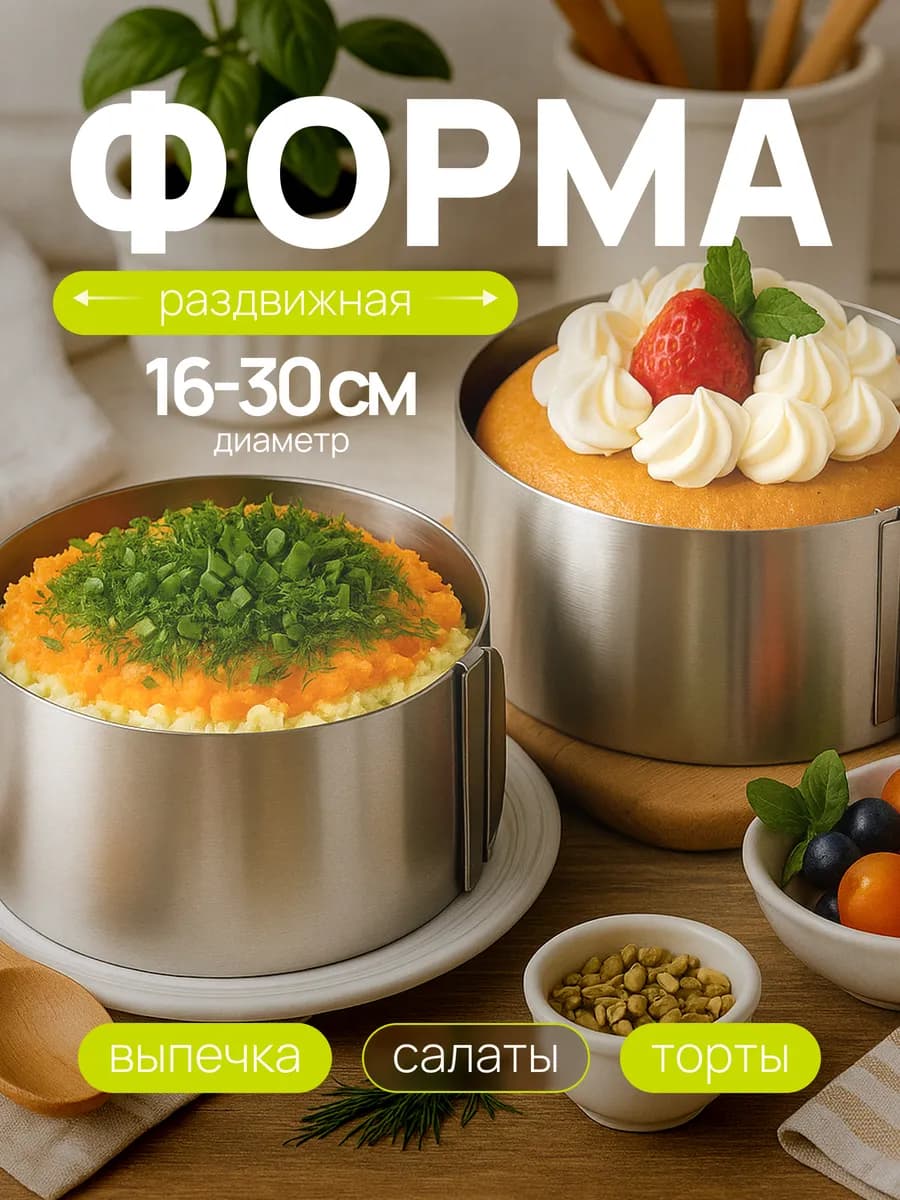 Форма для выпечки кольцо кондитерское