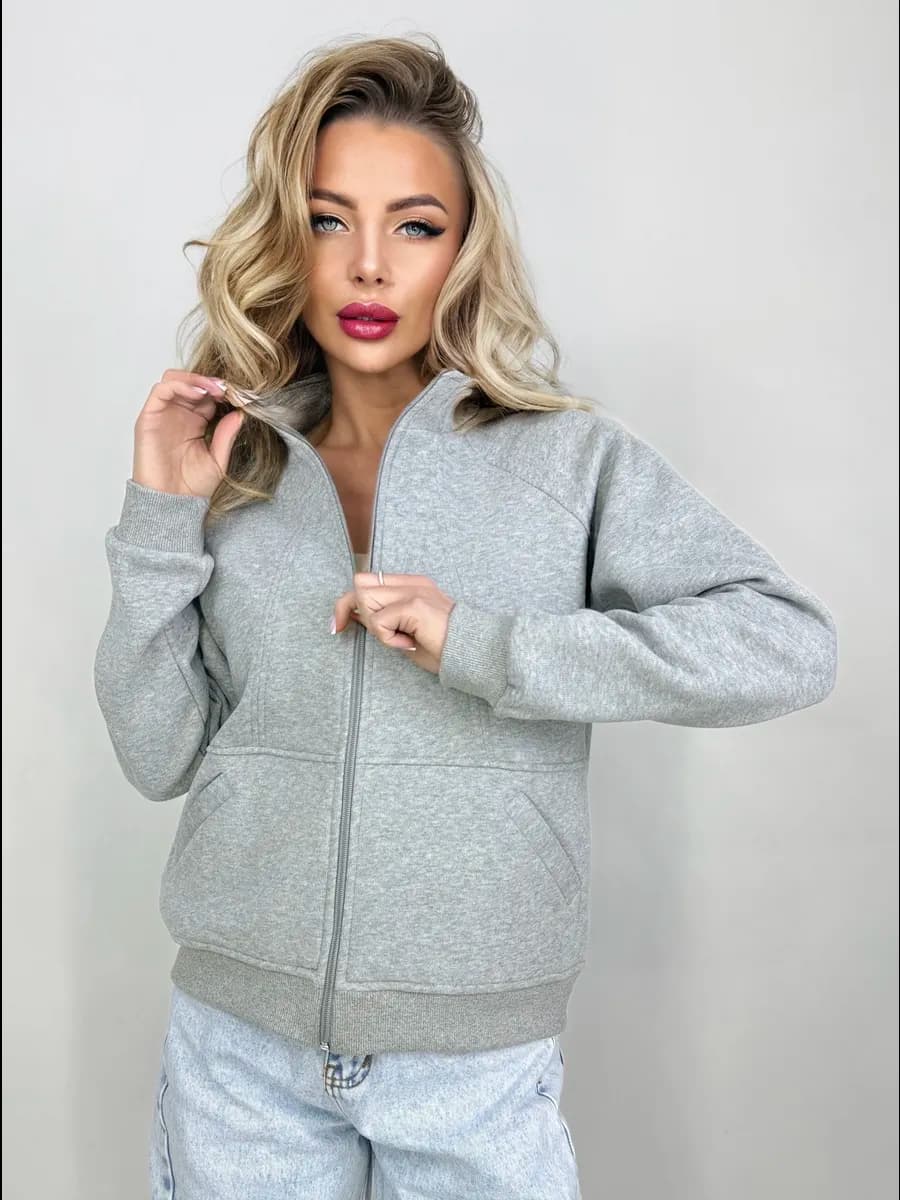 Кофта толстовка спортивная на молнии тёплая