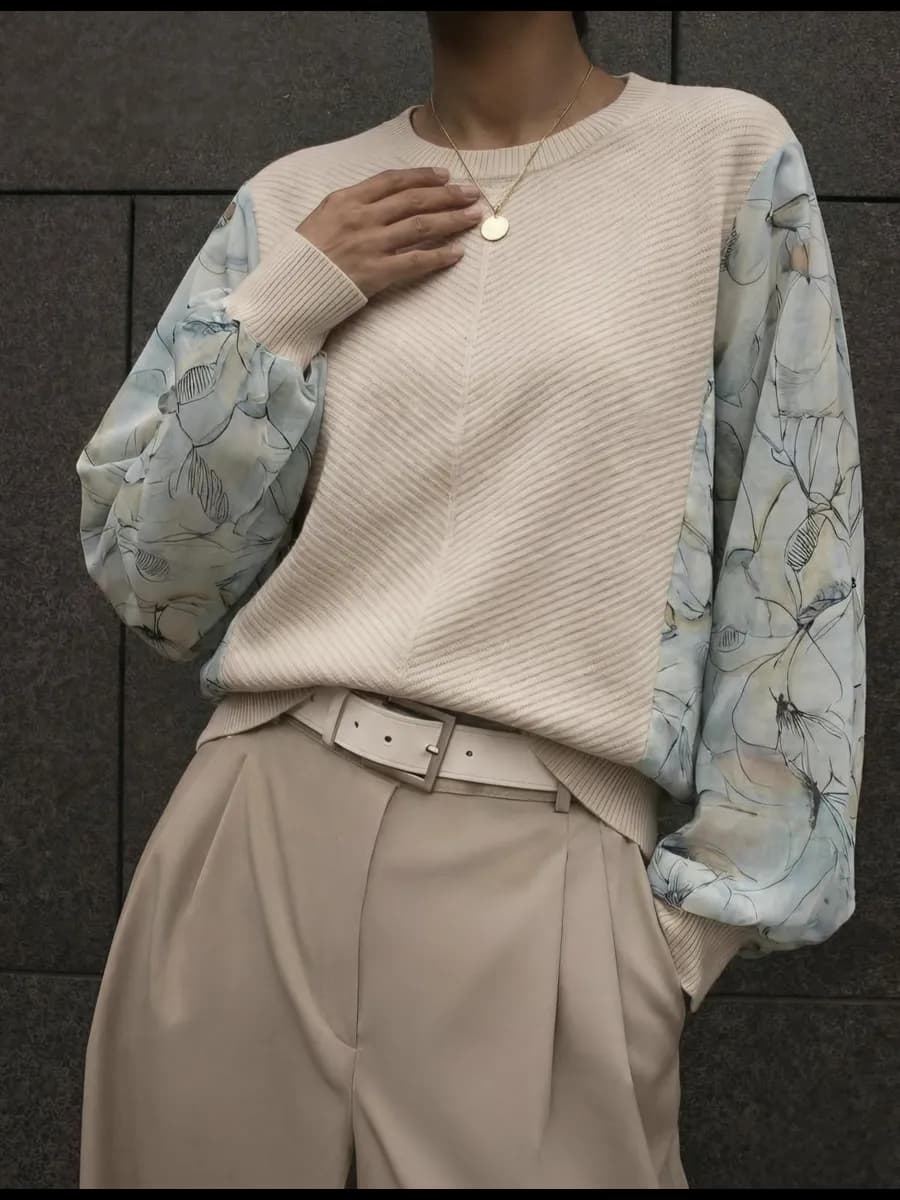 Джемпер оверсайз летучая мышь из тонкого трикотажа