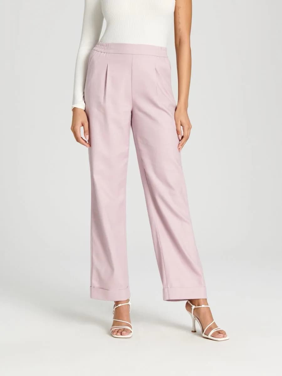 Брюки палаццо высокой посадки