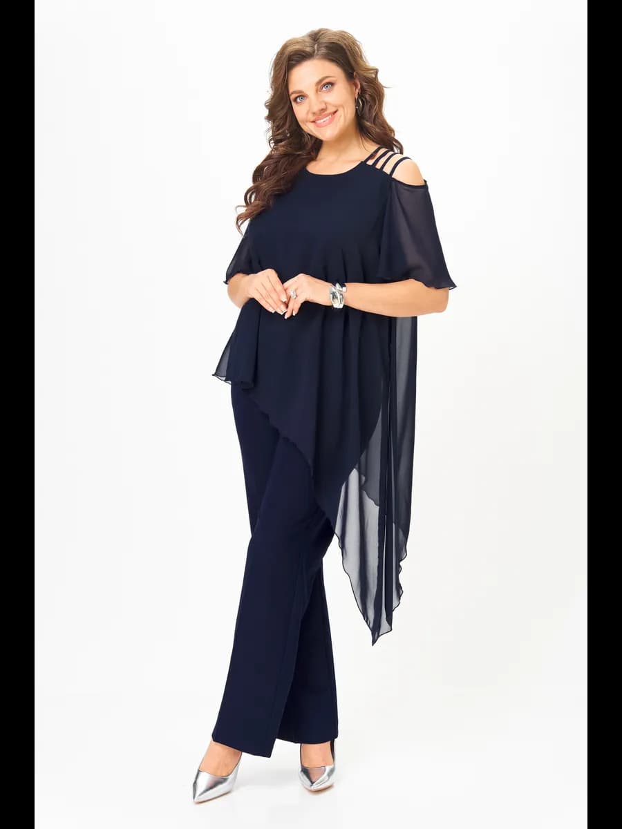 Костюм праздничный туника - блузка и брюки