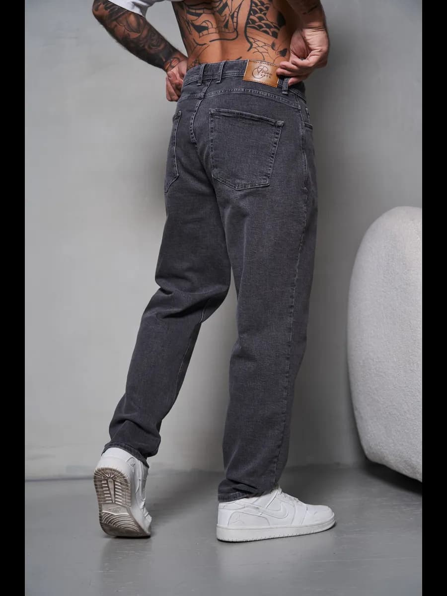 Джинсы бананы широкие