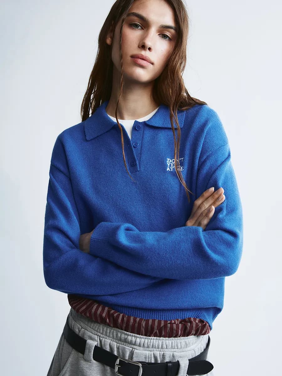 Джемпер вязаный с вышивкой