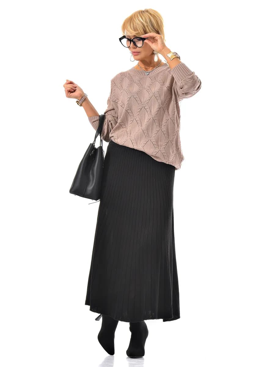 Юбка вязаная больших размеров