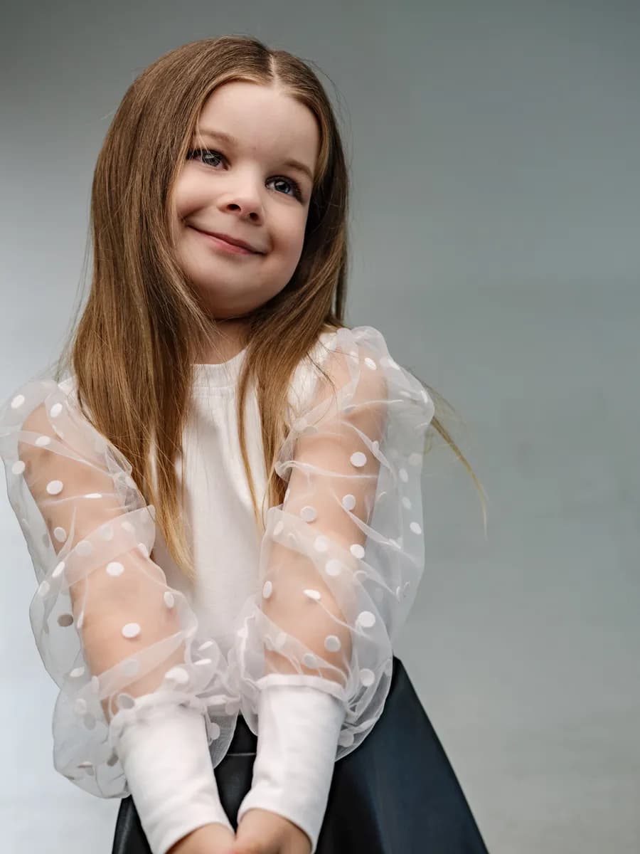 Блузка праздничная пышный рукав