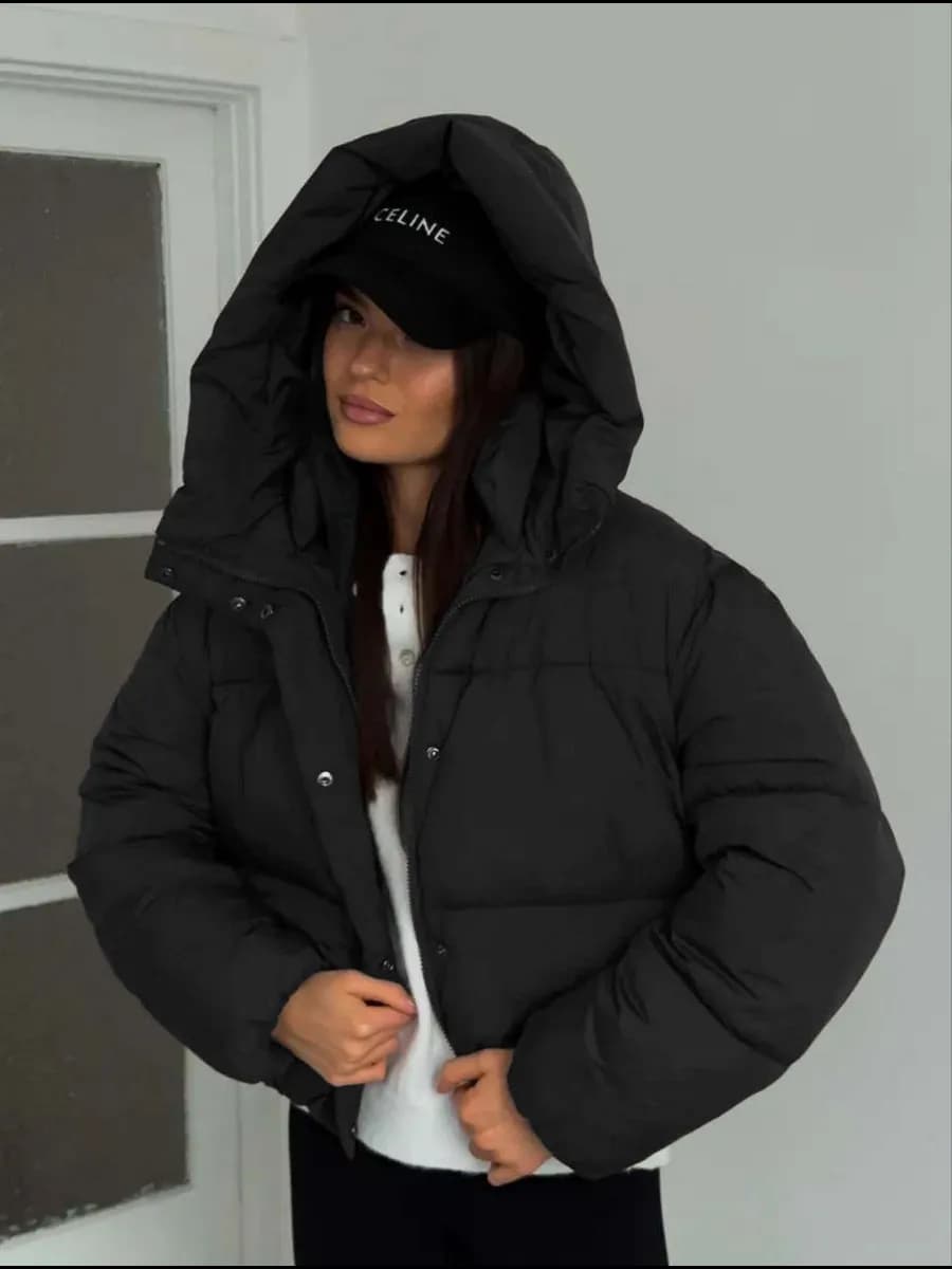 Куртка осень зима с капюшоном