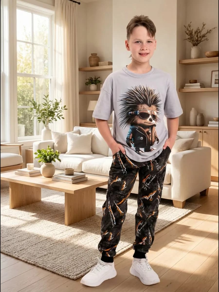 Пижама со штанами домашний костюм