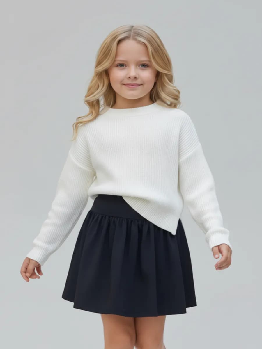 Юбка шорты школьная - фото 1