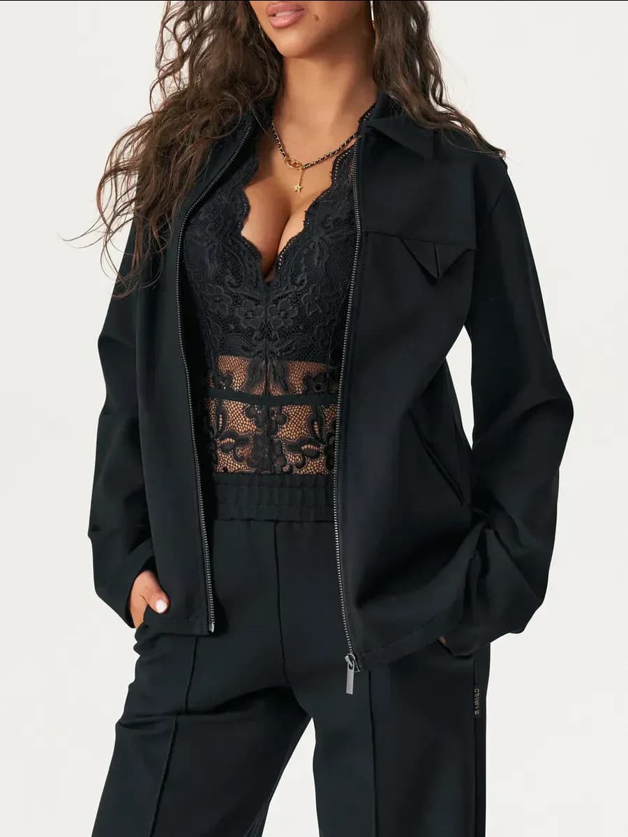 Спортивный костюм брючный на молнии