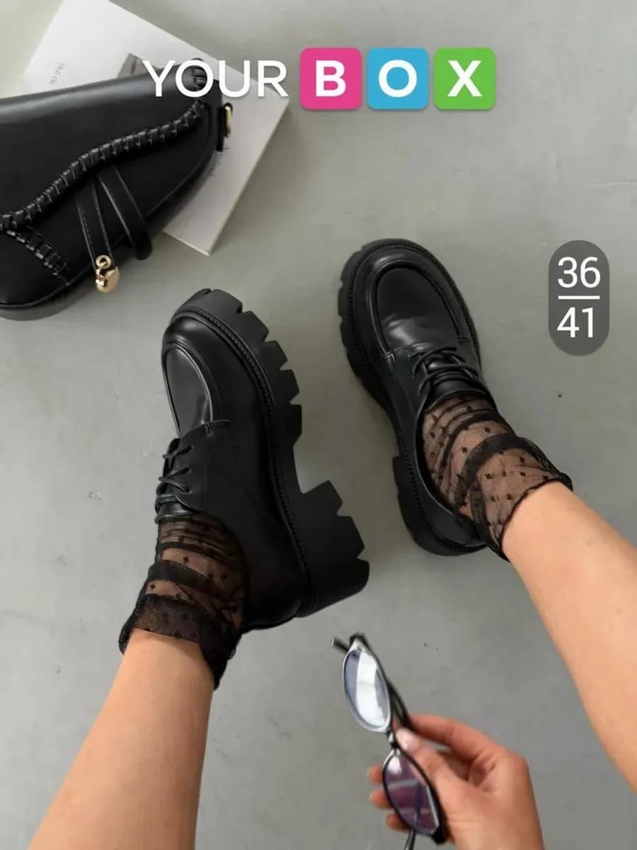 Демисезонные ботинки на платформе