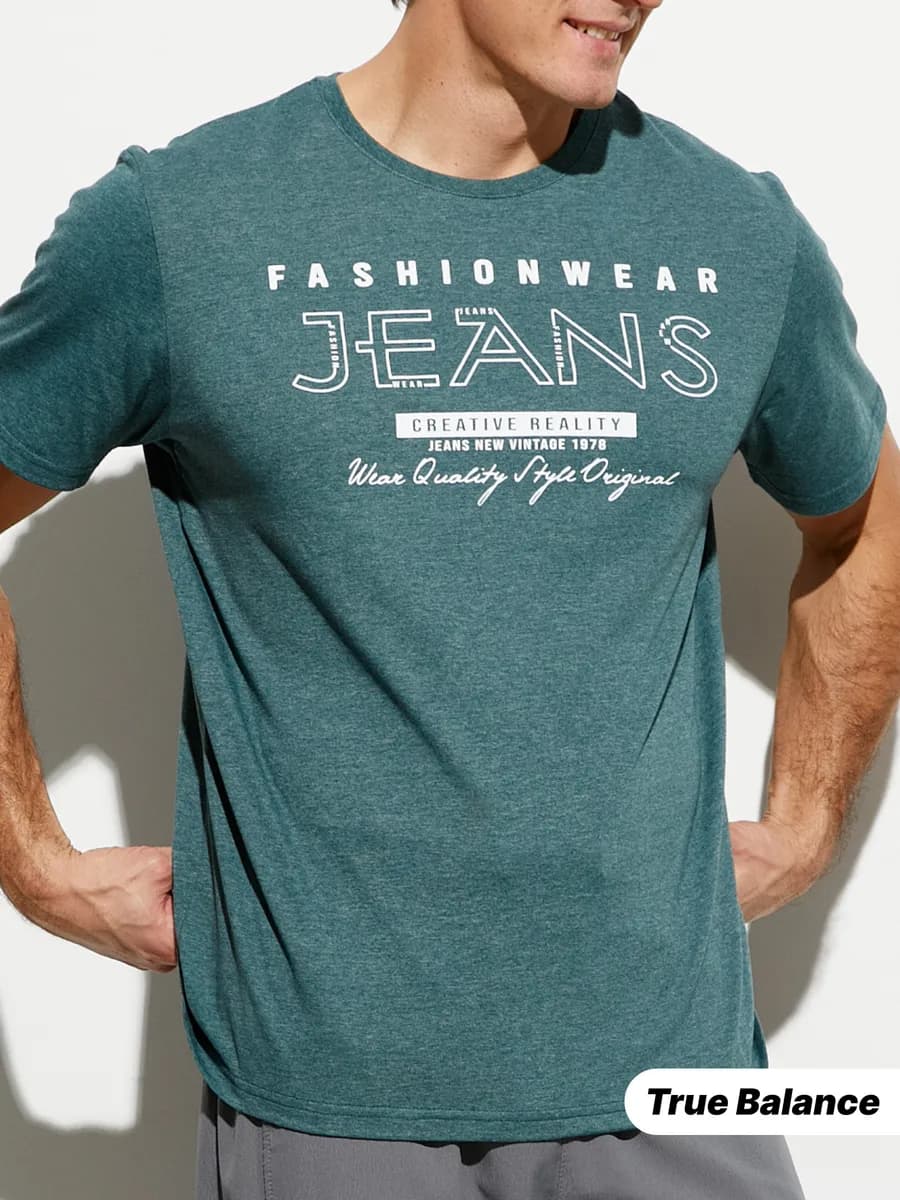 Футболка с принтом однотонная