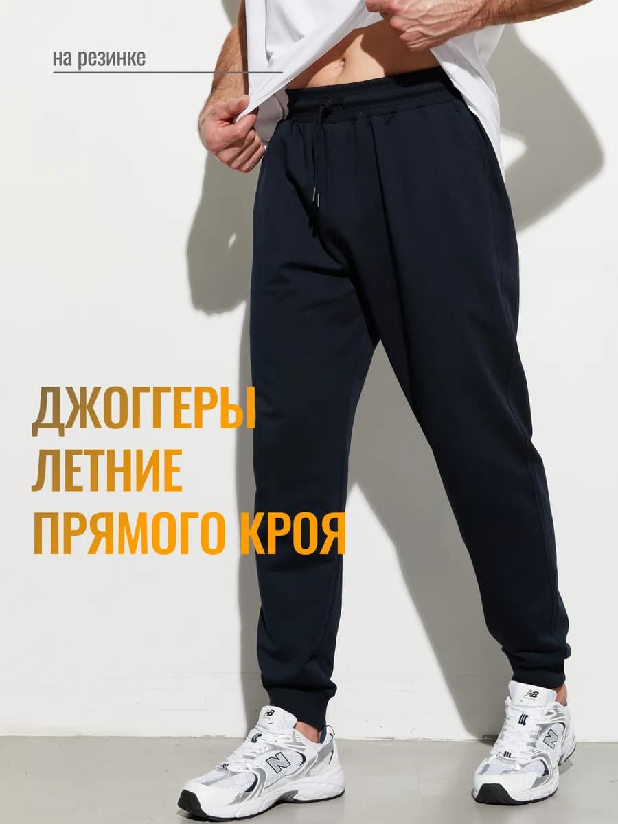 Штаны спортивные джоггеры без начеса