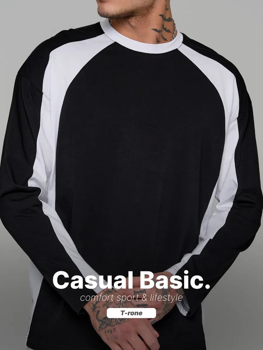 Лонгслив футболка с длинными рукавами кофта из хлопка - фото 1