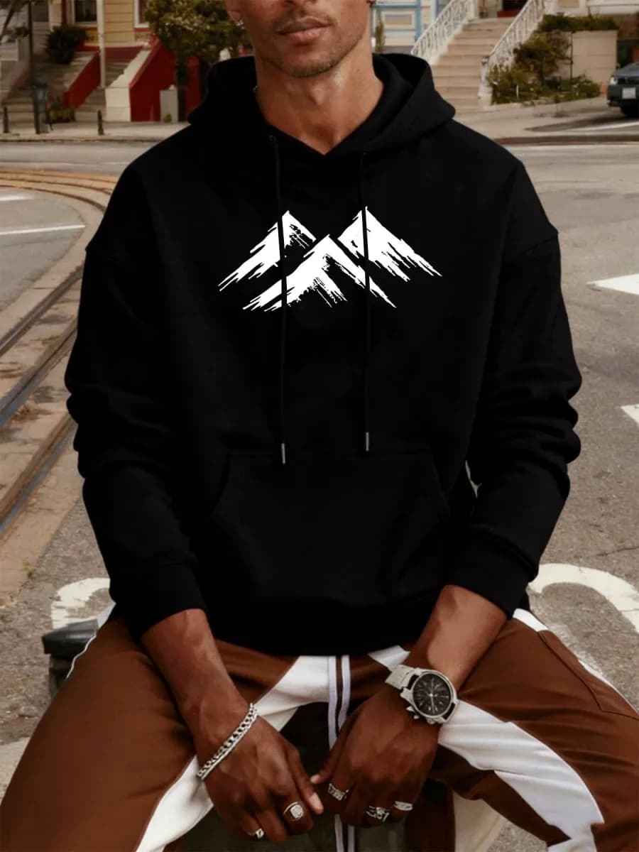 Мужская толстовка с капюшоном Black Mountain Graphic - фото 1