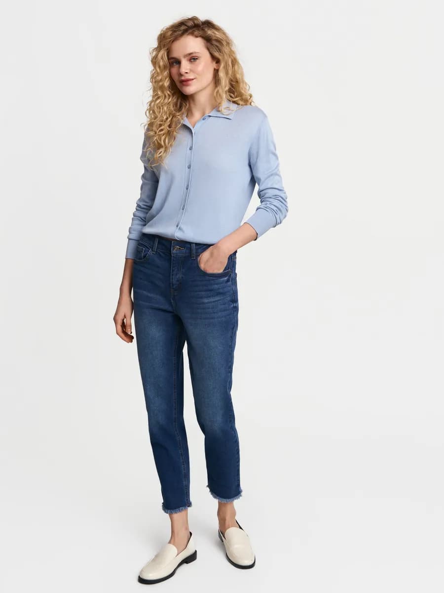 Женские джинсы Boyfriend средней посадки - фото 1