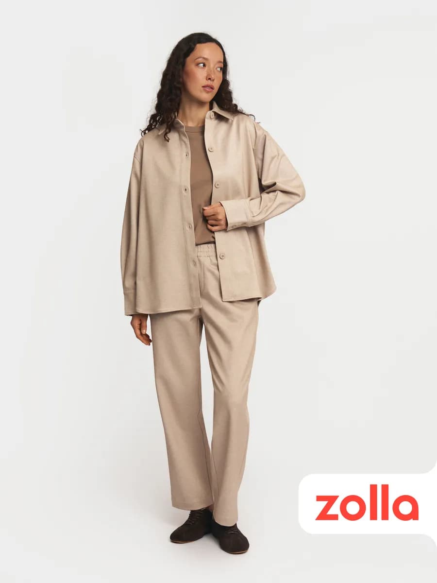 Женские трикотажные брюки на резинке