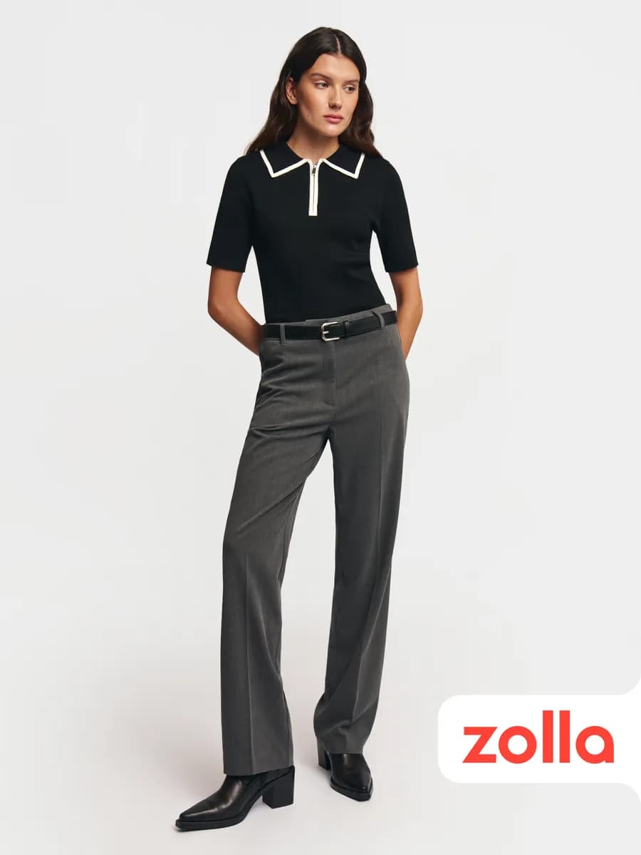 Женские прямые брюки со стрелками