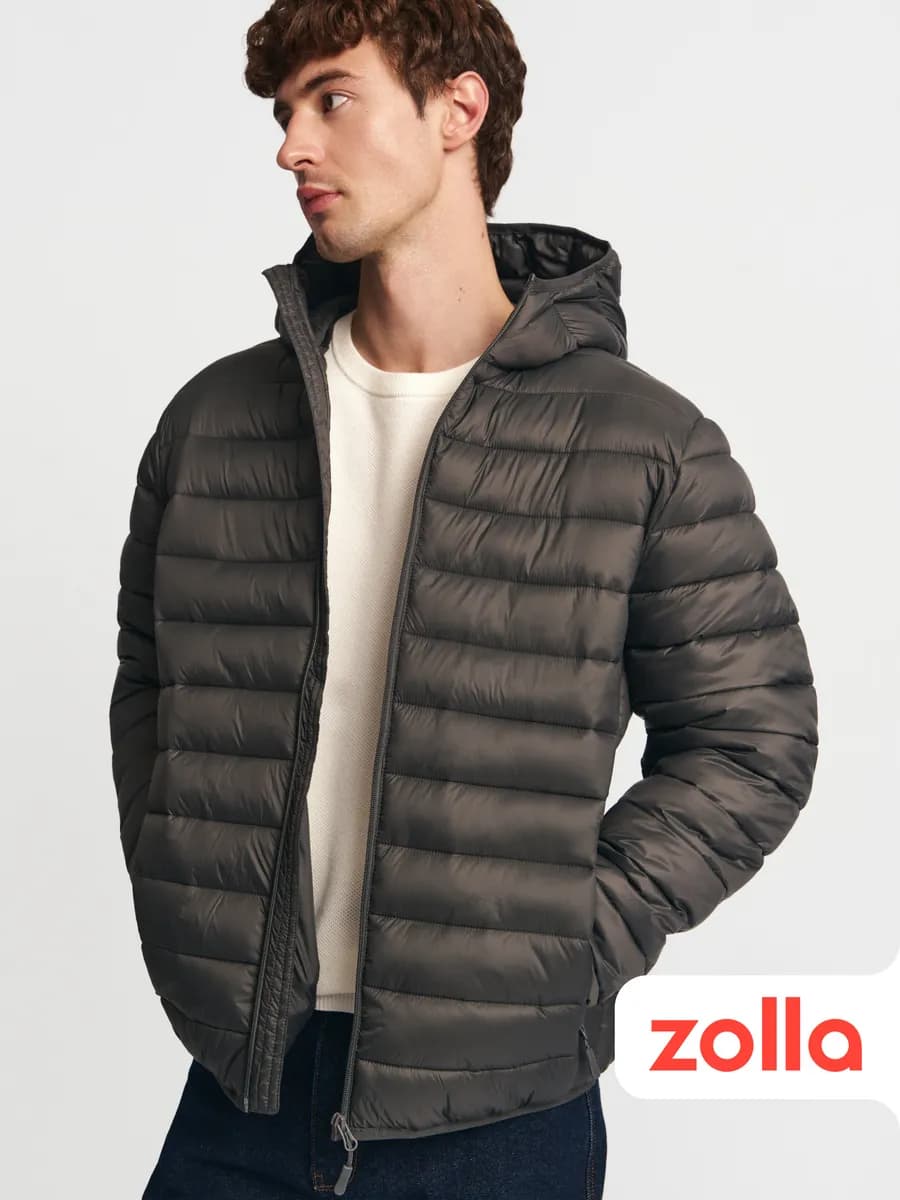 Утеплённая мужская куртка с капюшоном