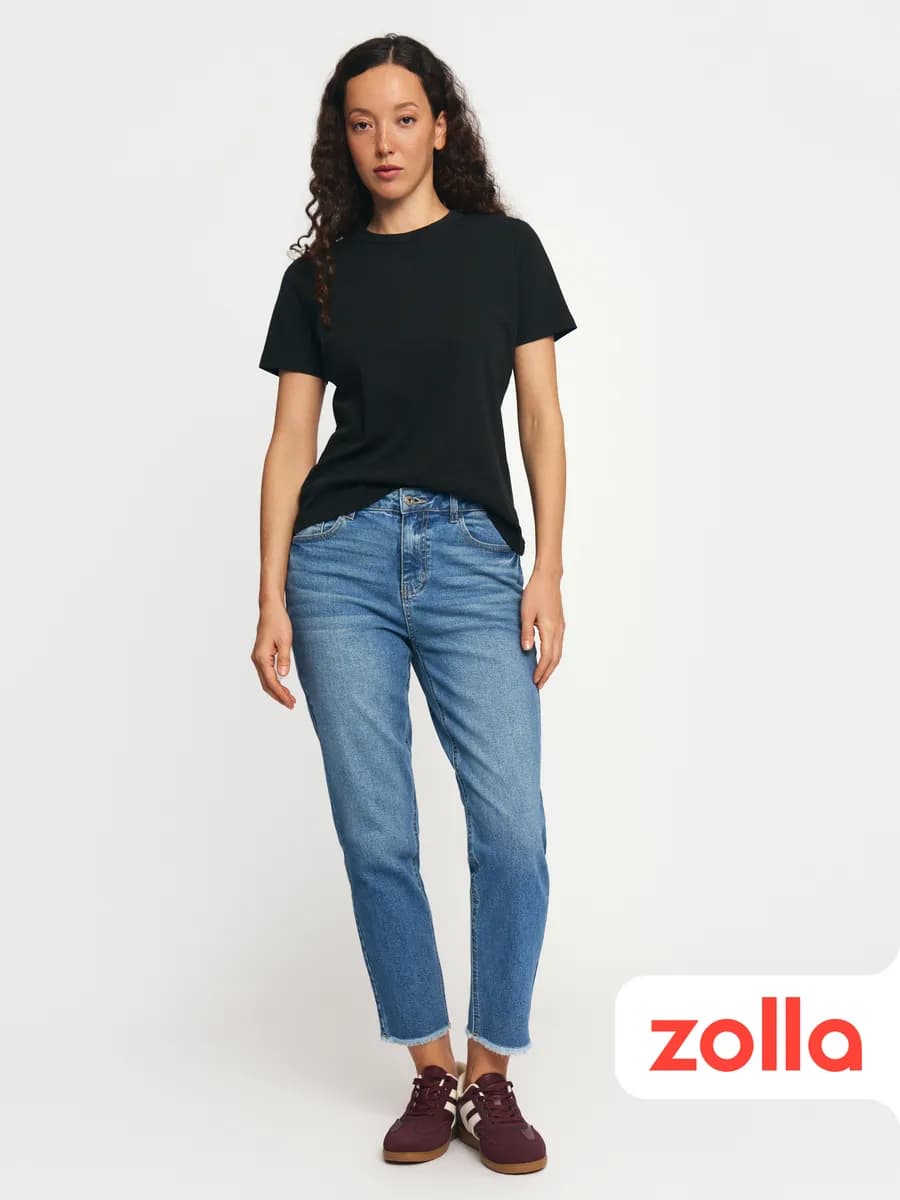 Женские джинсы Boyfriend средней посадки