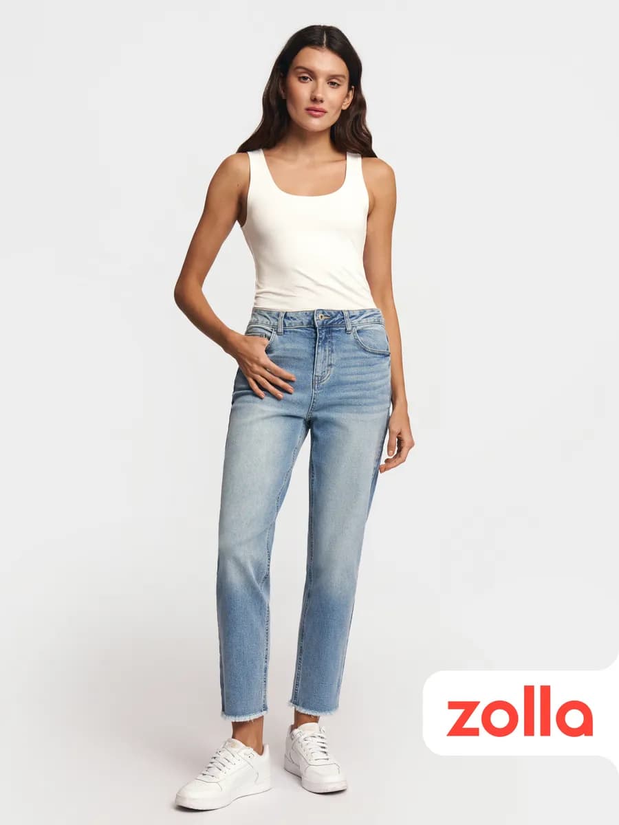 Женские джинсы Boyfriend средней посадки