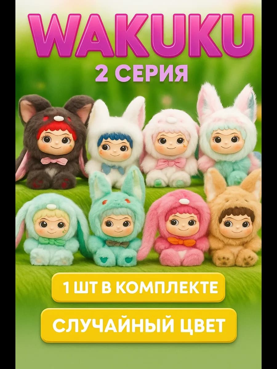 Вакуку 2 версия оригинал мягкая игрушка брелок Wakuku