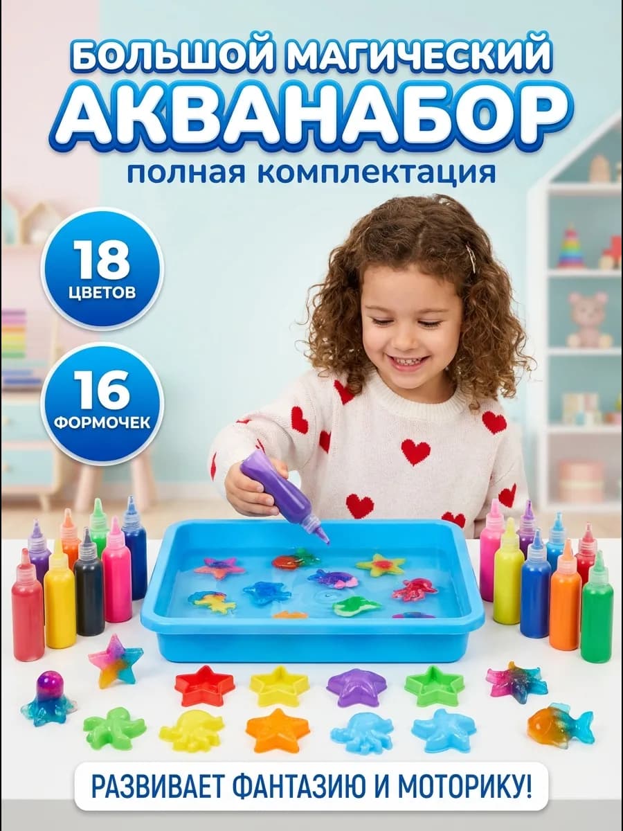 Набор для опытов и творчества Акваформы для сквишей