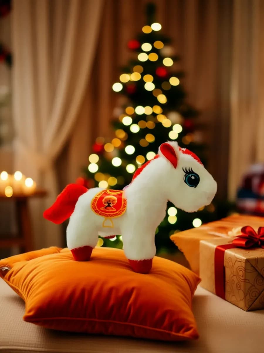 мягкая игрушка лошадка символ 2026