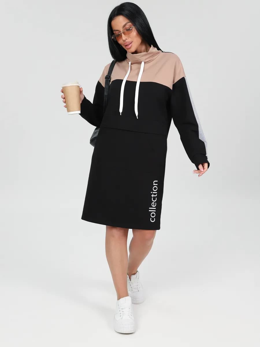 Платье женское больших размеров повседневное весеннее