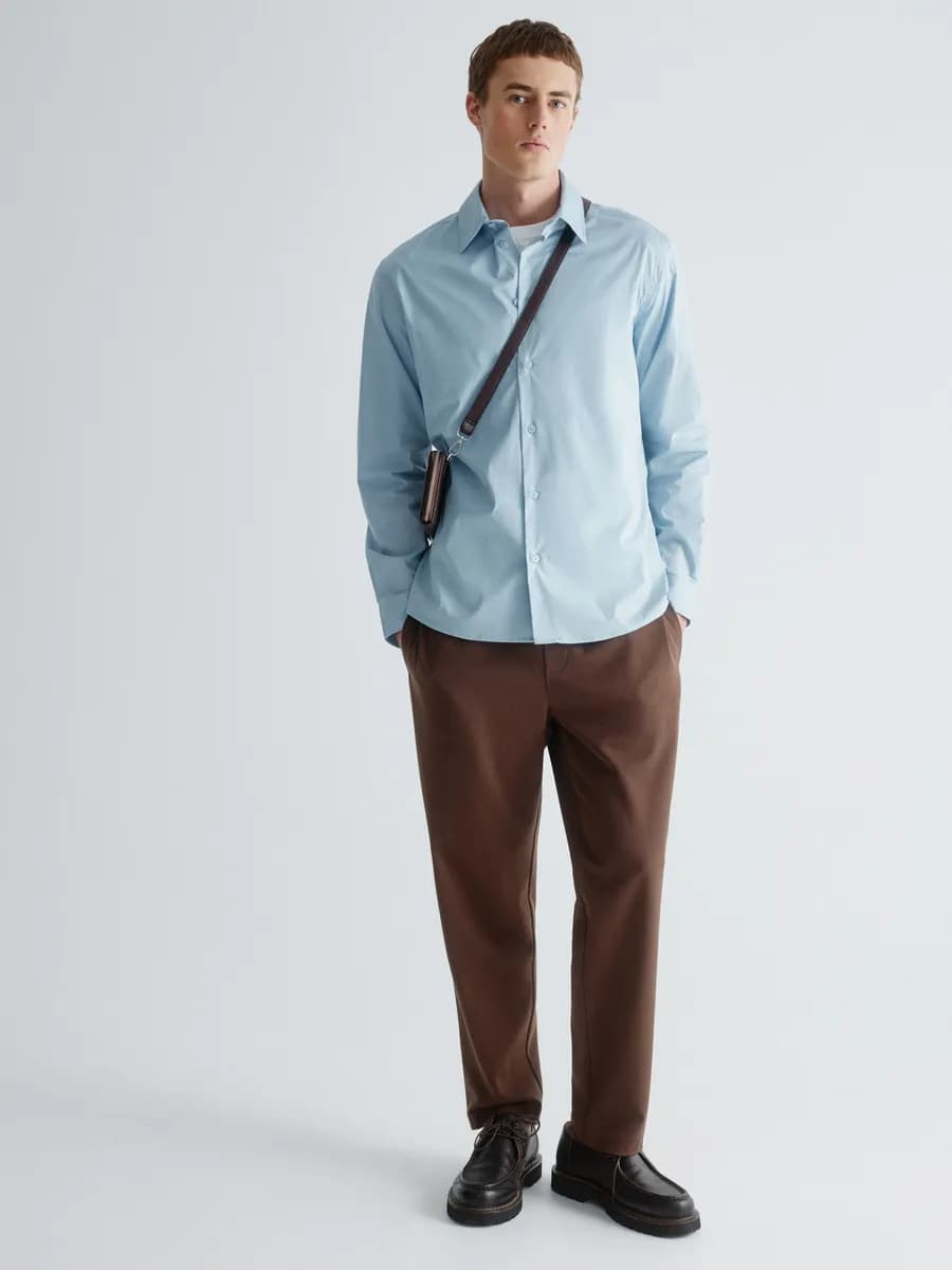Брюки классические узкие Slim fit на резинке