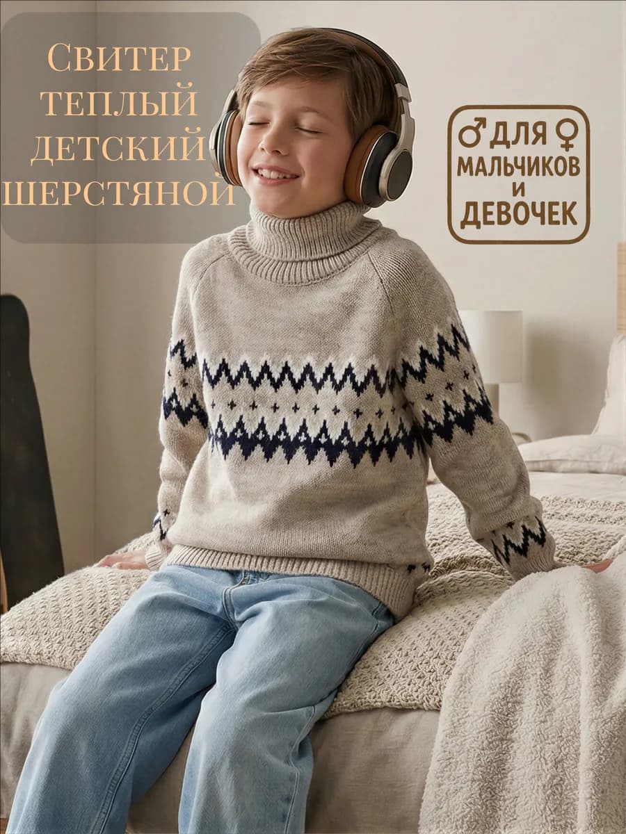 Свитер детский теплый