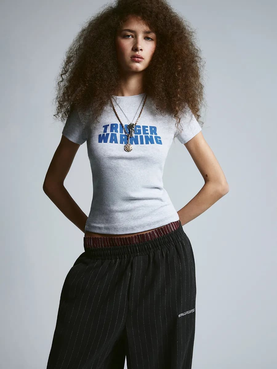 Футболка y2k облегающая с принтом