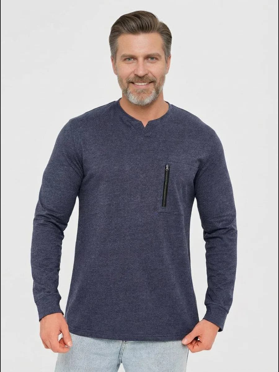 Лонгслив оверсайз с длинными рукавами - фото 1