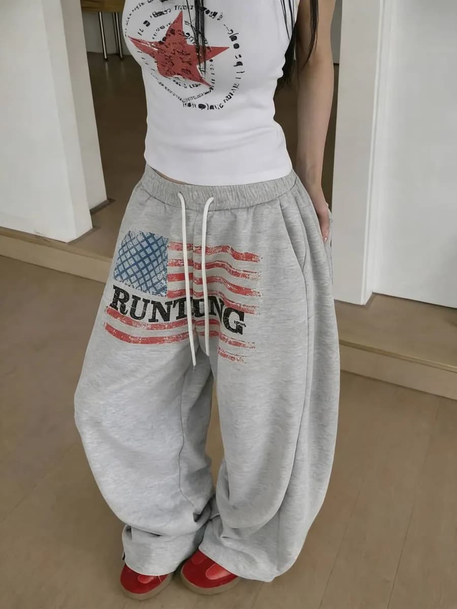 Штаны с принтом archive y2k opium