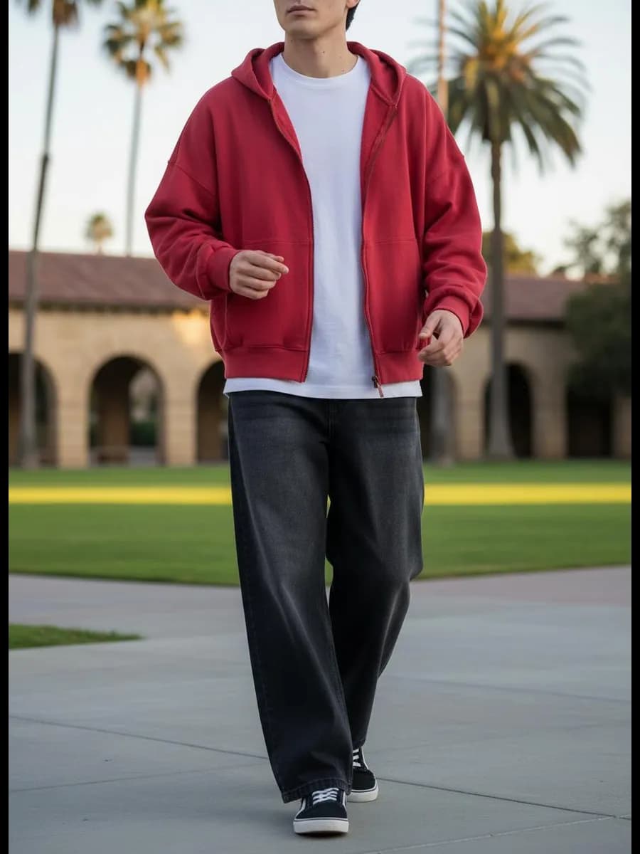 Зип худи толстовка оверсайз