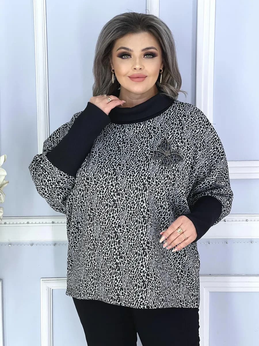 Кофта нарядная больших размеров повседневная