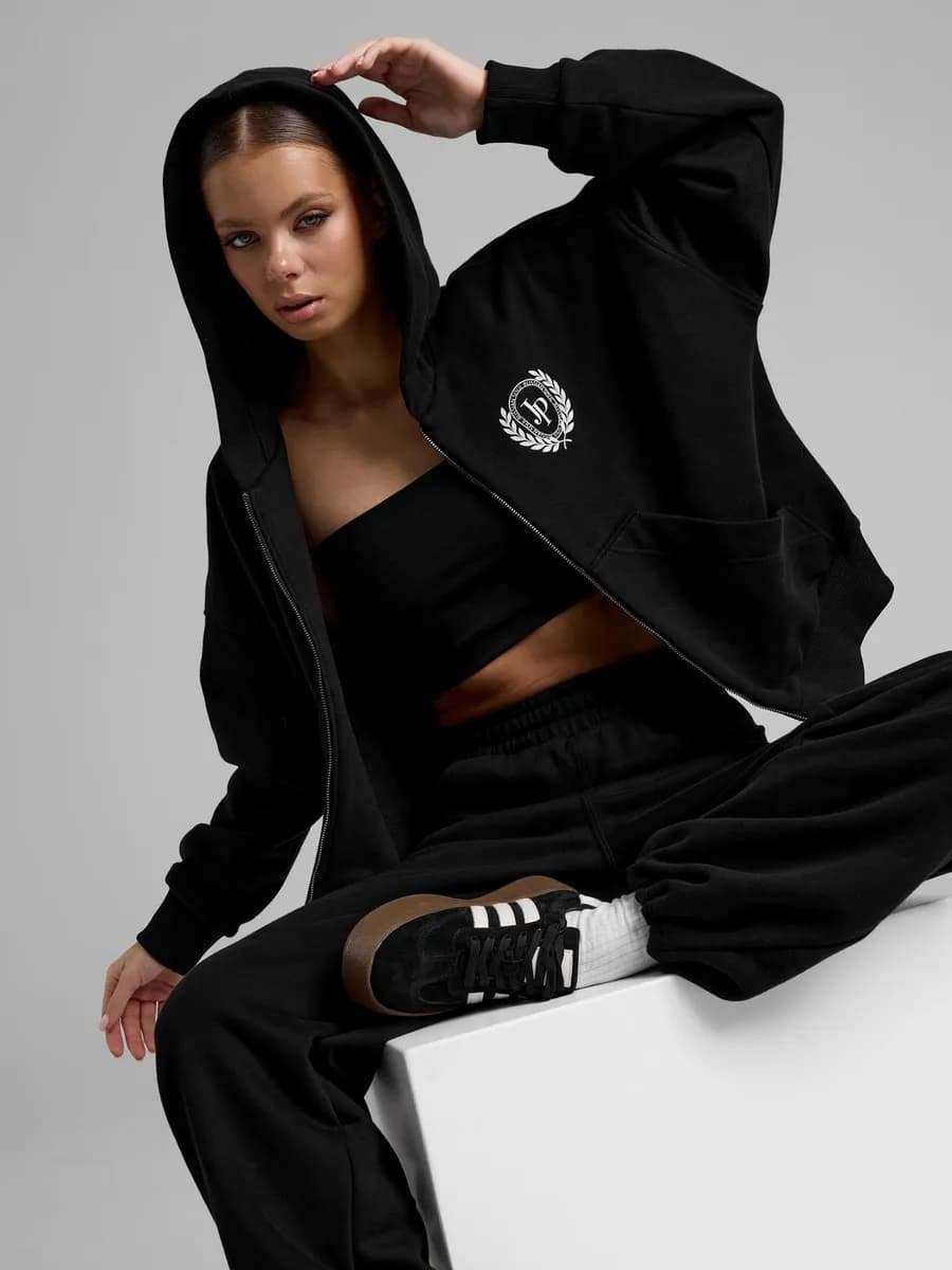 Спортивный костюм с зип-худи на молнии без начеса