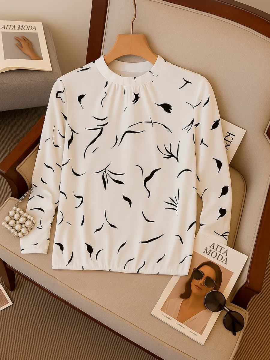 Блузка нарядная больших размеров в офис